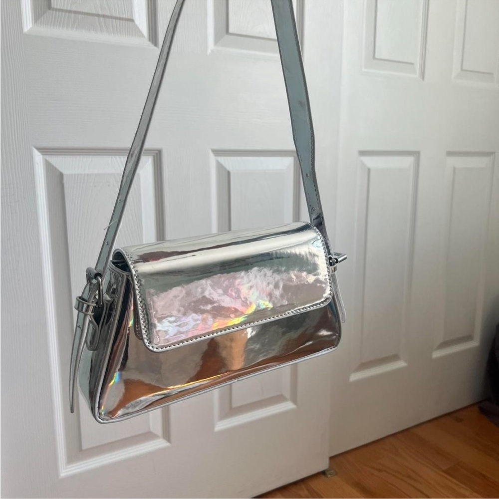 Silver Shoulder Bag